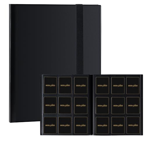9 Pocket Card Binder for 360 Collectible Cards - Black Storage Album