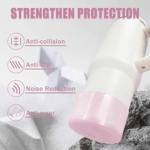 Glitter Silicone Boot Sleeve for Stanley 20-40oz Cup - Peony Pink