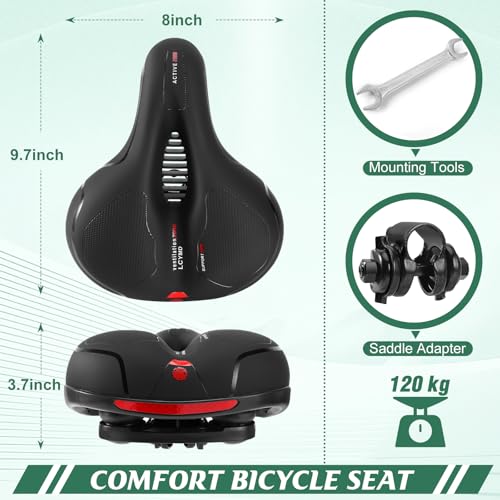 Comfortable Bike Seat Saddle for Men & Women - Ergonomic Design