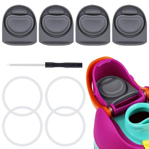Replacement Stoppers & O Ring Gaskets Set - 4 Grey Set