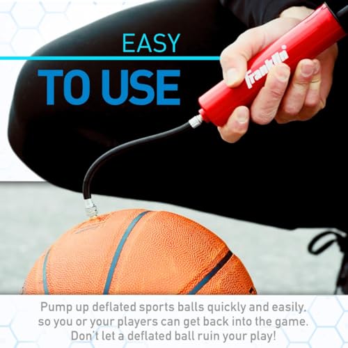 Sports Ball Pump Kit with Needles and Carry Bag