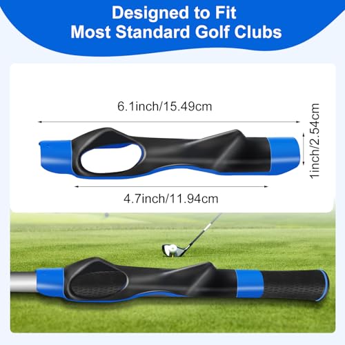 Golf Grip Trainer for Right-Handed Golfers - Swing Correction Aid - Blue