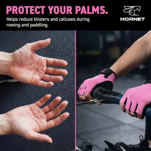 Light Pink Rowing Gloves for Women - Size S (Fits 6.5"-7")