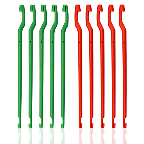 10-Piece Fish Hook Remover Tool Set - Plastic Fishing Disgorger Extractor
