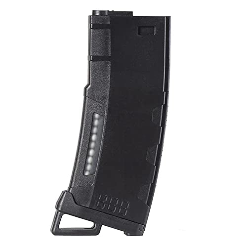 Airsoft M4 M16 Polymer Magazine with Transparent Window - Black