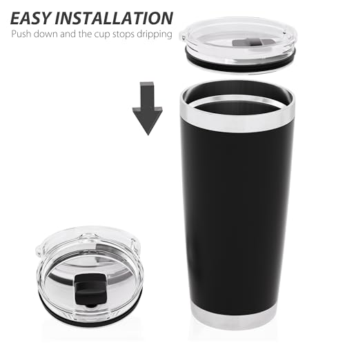 CeleVista 4 Pack 20 oz Magnetic Tumbler Lids for YETI & Compatible Mugs
