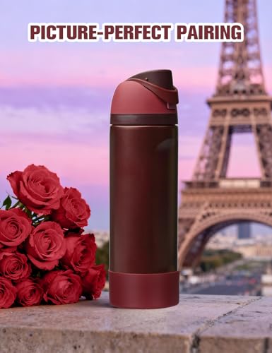 Silicone Boot for Owala Water Bottle 24oz - Black Cherry (2PCS)