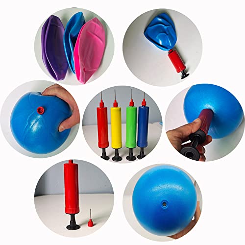 6-Inch Pilates Exercise Ball for Yoga & Fitness with Pump - Purple