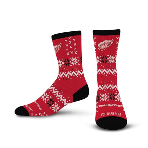 Youth Detroit Red Wings Team Sweater Crew Socks - One Size
