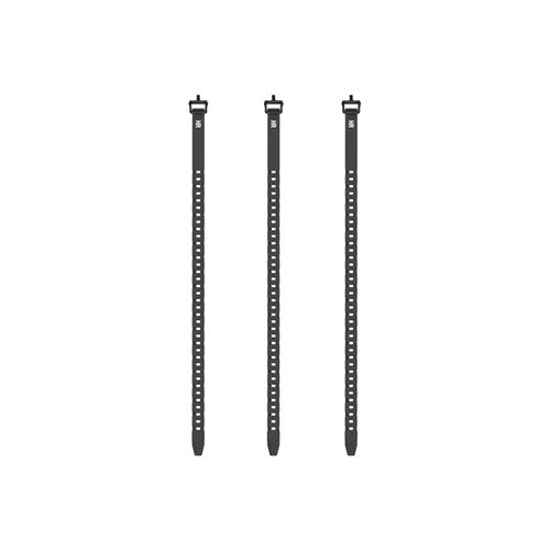 HALF RACK QuickStraps 24 inch (3 PK) - Versatile Straps for Securing Hunting Gear, Hang Trail Cameras, Secure Gear to ATVs, Motorbikes, and More, Black