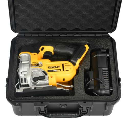 Case for Dewalt Jigsaw Power Tool - Waterproof Hard Tool Box for Dewalt 20V Jig Saw DCS334B | DCS331B, Power Tool Combo Kit Bag 20V Max Cordless Jig Saw Set(Case Only)