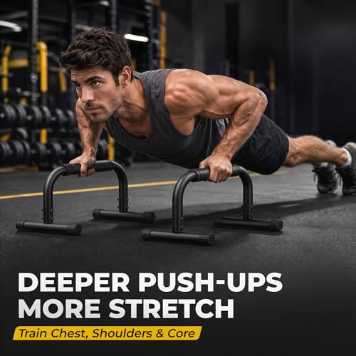 Adjustable Push Up Bars - Heavy Duty 880 LBS Capacity, Foam Handles
