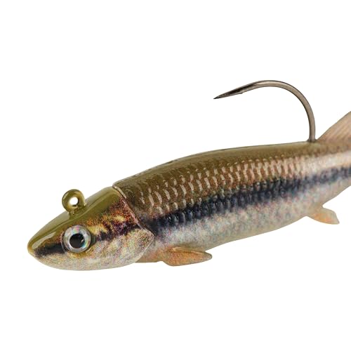 PowerBait Pre-Rigged Minnotator Soft Bait - HD Blacknose Shiner, 3 in