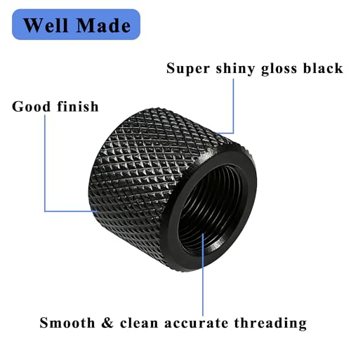 1/2-28 Thread Protector for .22LR .223 & 5.56 - 2 Pack with Crush Washer