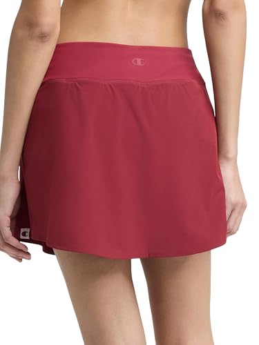 Champion Women's Courtside 15" Skort - Medium Pomegranate C Logo