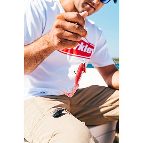 Gulp! Grub Saltwater Fishing Soft Bait - White, 5"