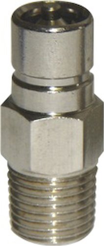 1/4-Inch NPT Male Fuel Connector - Chrome-Plated Brass