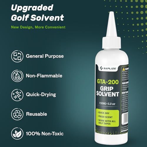 SAPLIZE Golf Grip Repair Kit – Includes 5oz Solvent, 15