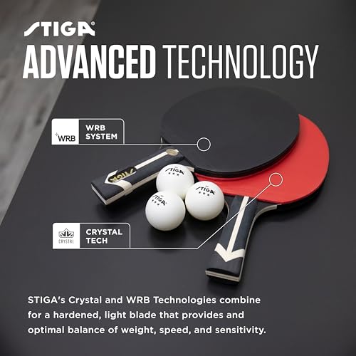 STIGA Premium 2-Player Table Tennis Paddle Set with Hardcase | ITTF Approved