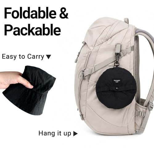 Packable Sun Bucket Hat for Men & Women - UV Protection & Waterproof
