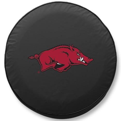 Exact-Fit Arkansas Razorbacks Tire Cover - Black (27"x8")