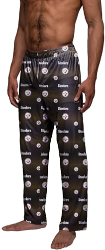 Pittsburgh Steelers Men's Pajama Pants - Multi Color Scatter Pattern