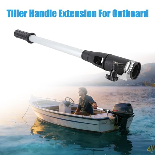 Trolling Motor Extension Handle - 17.5 Inch Fixed Length, Marine-Grade Aluminum, Non-Slip Grip