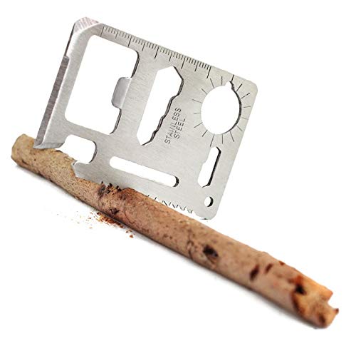 11-in-1 Stainless Steel Credit Card Multitool - 4 Pack EDC Survival Gear