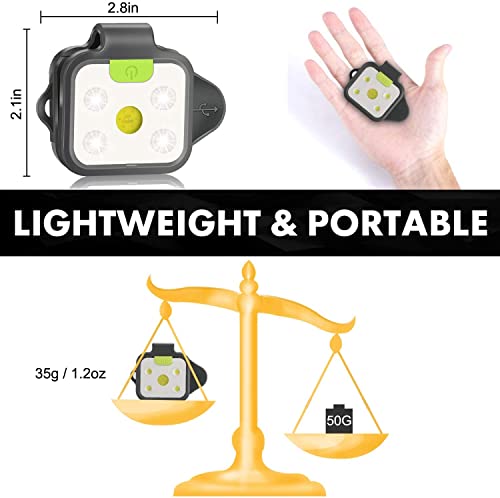 Rechargeable Clip-On LED Running Light - 2 Pack, 150 Lumen
