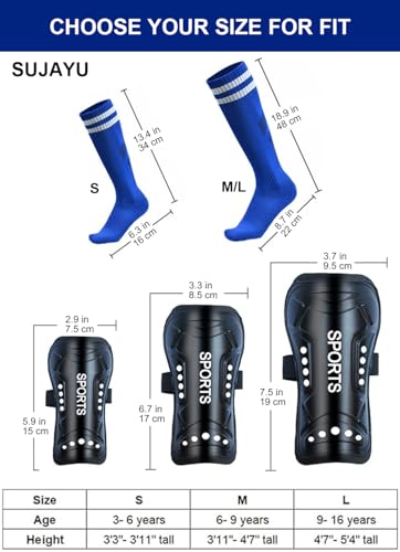 Youth Soccer Socks for Boys & Girls - Small Black