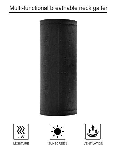 Neck Gaiter Face Cooling Mask - UV Protection Scarf, 4 Pcs - Black, Army Green, Navy, Grey