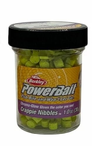 Crappie Nibbles Dough Fishing Bait - Glow/Chartreuse
