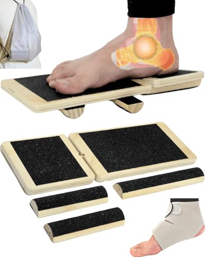 Adjustable Ankle Strengthener & Balance Board with Support Brace