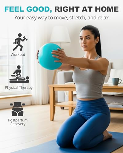 9-Inch Pilates Ball for Core Training and Rehabilitation