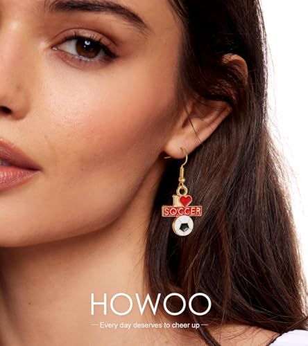 Soccer World Cup Dangle Earrings for Women - Argentina Team