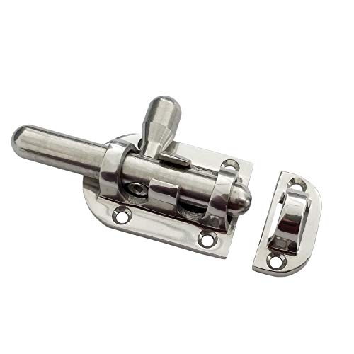 Keihui 2-3/8 Inch Marine Stainless Steel Locker Latch Slide Bolt - Durable Boat Window & Door Hardware