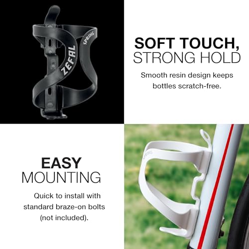 Lightweight Thermoplastic Water Bottle Cage - Black
