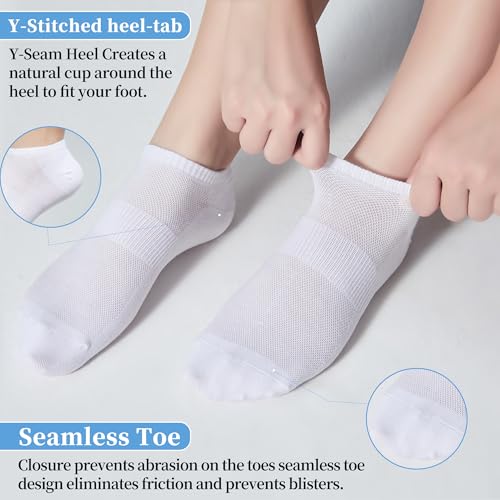 Corlap 12Pair Womens Ankle Socks,No Show Low Cut Lightweight Athletic