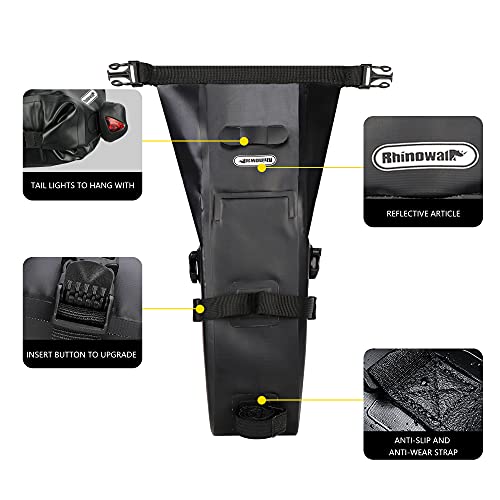 Rhinowalk Bike Saddle Bag Waterproof Bicycle Bag Cycling Seat Bag Mountain Road Portable Storage Bag, 2.5L