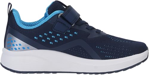 BRONAX Kids Wide Toe Box Tennis Shoes for Boys & Girls Dark Blue 4W