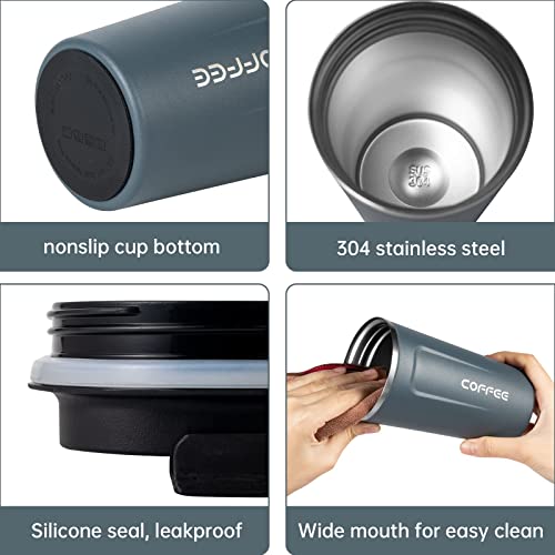 Maga 17oz Travel Coffee Mug - Insulated, Spill Proof Tumbler with Lid