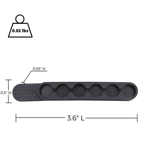 BIANCHI Speed Strips, Nylon - Pair,Black