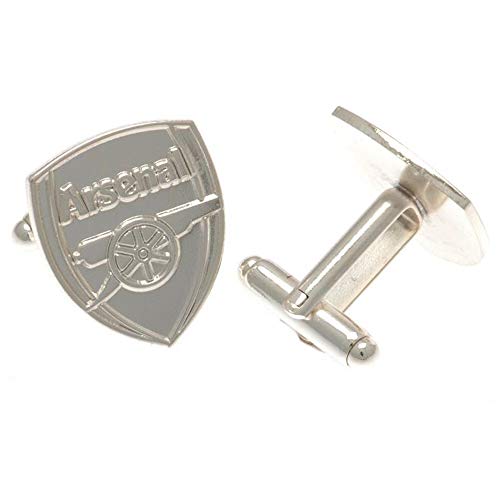 Silver Plated Crest Cufflinks - Arsenal FC