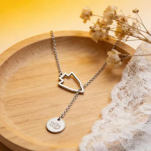 Kansas City Inspired Necklace for Football Fans - White