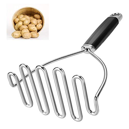 Potato Masher, Large Heavy Duty Stainless Steel Mashed Masher Kitchen