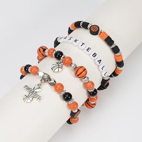 Basketball Game Day Beaded Bracelet - G Variation