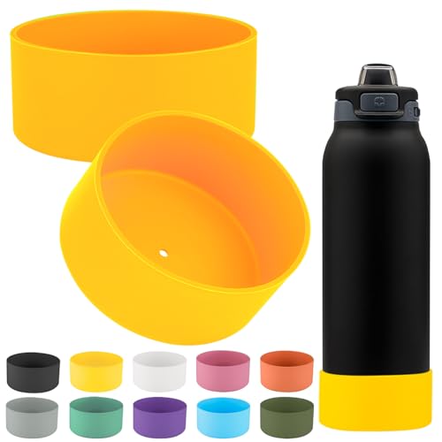Silicone Protective Boot for 32oz Water Bottle - Yellow - 2 Pack