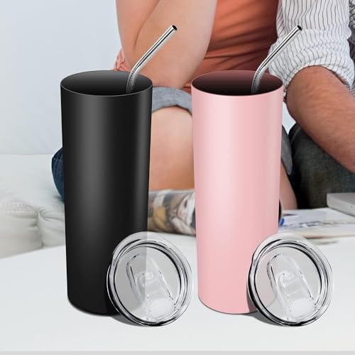 20 oz Skinny Tumbler Replacement Lids - 3 Pack for 2.76in Cups