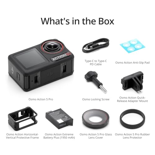 4K Waterproof Action Camera with Dual OLED Touchscreens