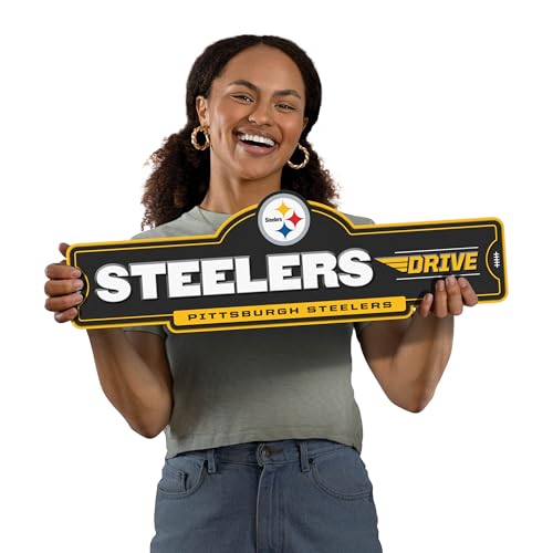 Pittsburgh Steelers 3D Street Sign - Ready-to-Hang Wall Art